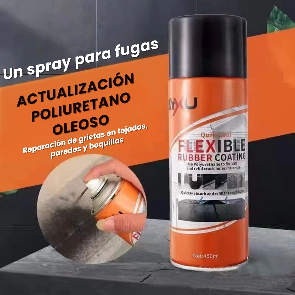 Spray Impermeabilizante RUBBER 👉OFERTA ESPECIAL 2x1 HASTA AGOTARSE 🎁